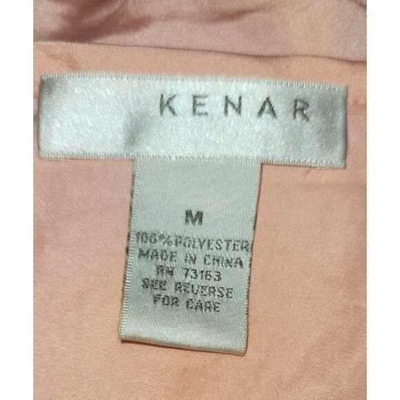 Kenar Peach Camisole Wide shoulder Bands, Ruffled Front and Elastic Waist - M - Picture 8 of 9